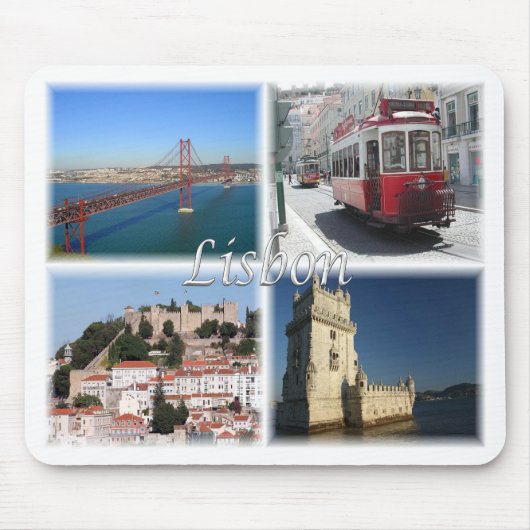 Lissabon Portugal Mousepad (Vorne)