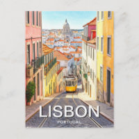 Lissabon Portugal Pantheon Alfama Wassercolor