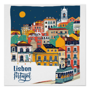 Lissabon Portugal Poster