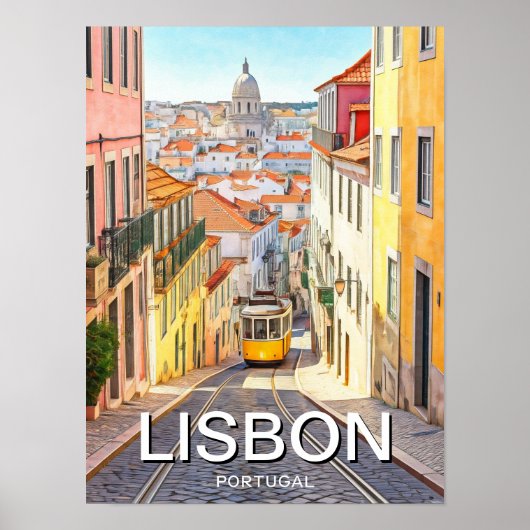Lissabon Portugal Poster (Vorne)