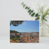 Lissabon Portugal Postkarte (Stehend Vorderseite)