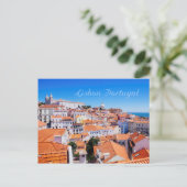 Lissabon Portugal Postkarte (Stehend Vorderseite)