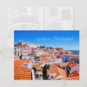 Lissabon Portugal Postkarte (Vorne/Hinten)