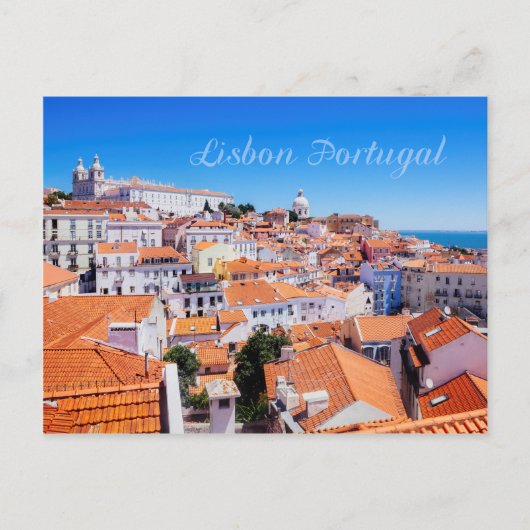 Lissabon Portugal Postkarte (Vorderseite)