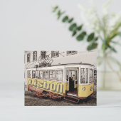 Lissabon Portugal Postkarte (Stehend Vorderseite)