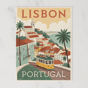 Lissabon, Portugal Postkarte