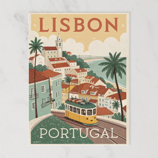 Lissabon, Portugal Postkarte