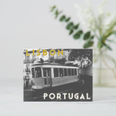 Lissabon Portugal Postkarte (Stehend Vorderseite)