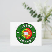 Lissabon Portugal Postkarte (Stehend Vorderseite)