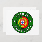 Lissabon Portugal Postkarte (Vorne/Hinten)