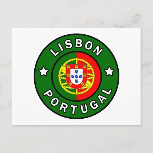 Lissabon Portugal Postkarte (Vorderseite)