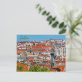 Lissabon, Portugal Postkarte (Stehend Vorderseite)