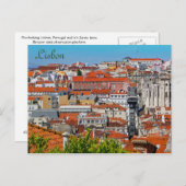 Lissabon, Portugal Postkarte (Vorne/Hinten)