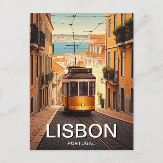 Lissabon Portugal Postkarte (Vorderseite)