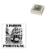 Lissabon Portugal - Reise Gummistempel (Stempel)