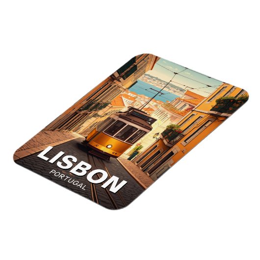 Lissabon Portugal - Reise Magnet (Linke Seite)