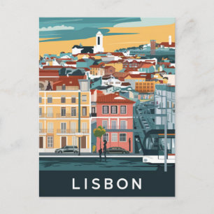 Lissabon Portugal - Reise Postkarte