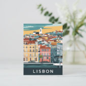 Lissabon Portugal - Reise Postkarte (Stehend Vorderseite)