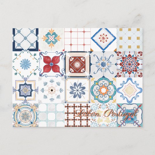 Lissabon Portugal - Reise-Postkarte Einladungspostkarte (Vorderseite)
