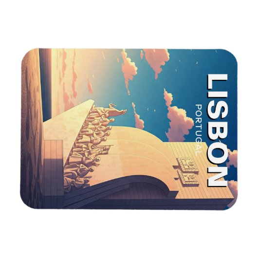 Lissabon Portugal Reisedenkmal für Entdeckungen Magnet (Horizontal)