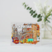 Lissabon, Portugal Reisekarte Postkarte (Stehend Vorderseite)