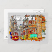 Lissabon, Portugal Reisekarte Postkarte (Vorne/Hinten)
