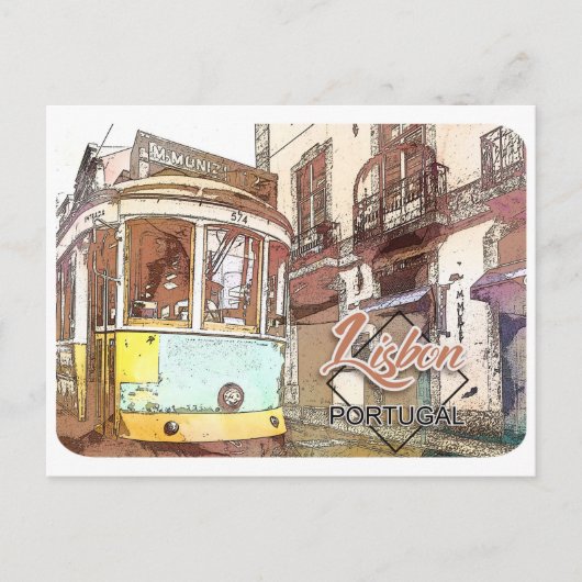 Lissabon, Portugal Reisekarte Postkarte (Vorderseite)