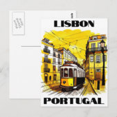 Lissabon Portugal Reisekarte Postkarte (Vorne/Hinten)
