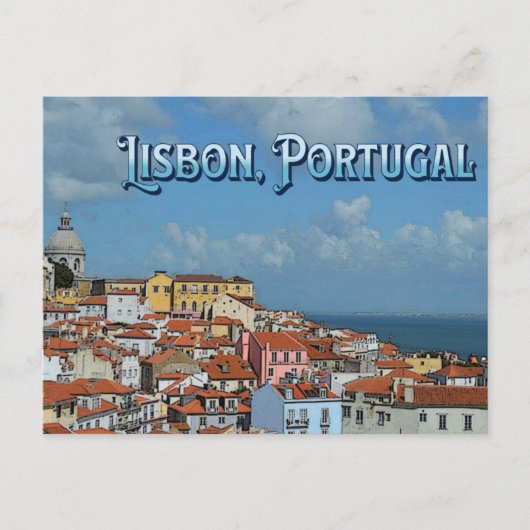 Lissabon, Portugal Reisekarte Postkarte (Vorderseite)