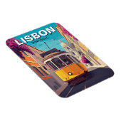 Lissabon Portugal Reisen Gelbe Straßenbahn Magnet (Rechte Seite)