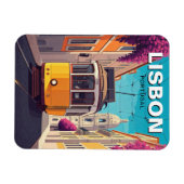 Lissabon Portugal Reisen Gelbe Straßenbahn Magnet (Horizontal)