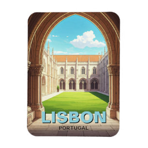 Lissabon Portugal Reisen Jeronimos Kloster Magnet