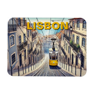 Lissabon Portugal Reisen nach Bica Funicular Magnet