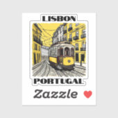 Lissabon Portugal Reisen Vinyl Sticker (Blatt)
