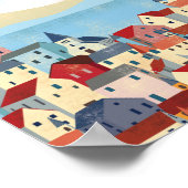 Lissabon - Portugal - Reiseplakat Poster (Ecke)