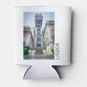 Lissabon Portugal Retro-Aufzug Holiday Souvenir Dosenkühler (Vorderseite)