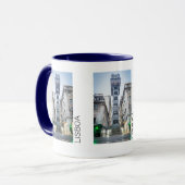 Lissabon Portugal Retro-Aufzug Holiday Souvenir Tasse (Vorderseite Links)