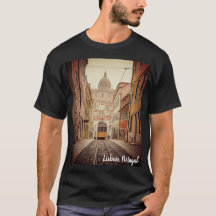 Lissabon Portugal Retro-T - Shirt