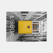 Lissabon Portugal Retro Tram Vintag Souvenir Fleecedecke (Vorderseite (Horizontal))