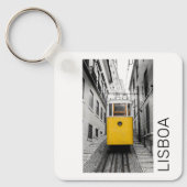 Lissabon Portugal Retro Tram Vintag Souvenir Schlüsselanhänger (Vorderseite)