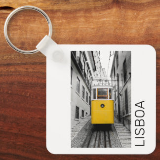 Lissabon Portugal Retro Tram Vintag Souvenir Schlüsselanhänger