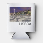 Lissabon Portugal Rossio Square Holiday Souvenir Dosenkühler (Vorderseite)