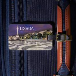 Lissabon Portugal Rossio Square Holiday Souvenir Gepäckanhänger