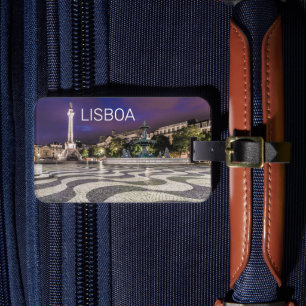 Lissabon Portugal Rossio Square Holiday Souvenir Gepäckanhänger