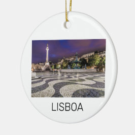 Lissabon Portugal Rossio Square Holiday Souvenir Keramik Ornament