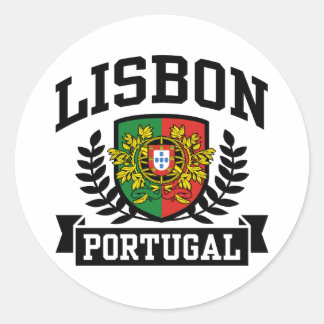 Lissabon Portugal Runder Aufkleber