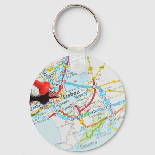 Lissabon, Portugal Schlüsselanhänger (Vorderseite)