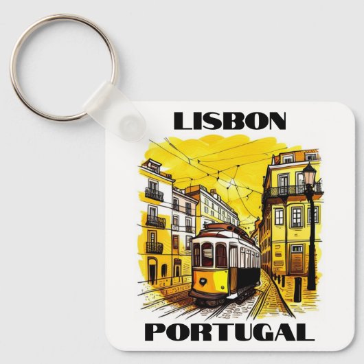 Lissabon, Portugal Schlüsselanhänger (Vorderseite)