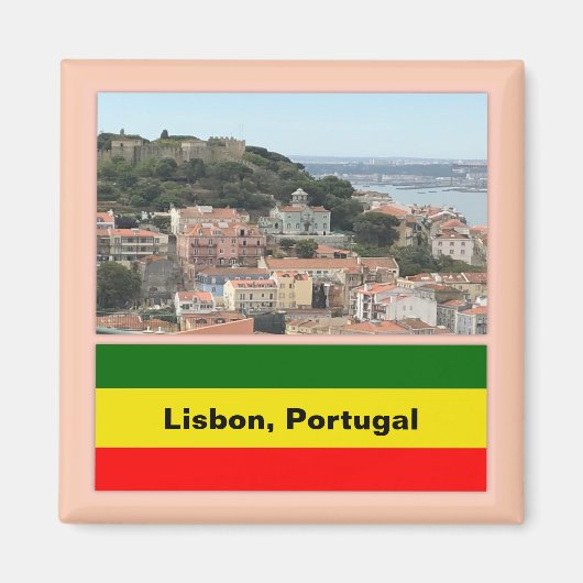 Lissabon, Portugal - Skyline Magnet (Vorne)
