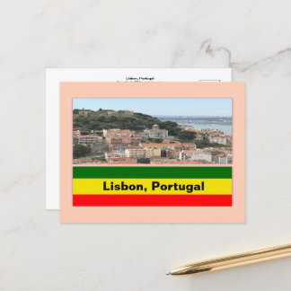 Lissabon, Portugal - Skyline Postkarte